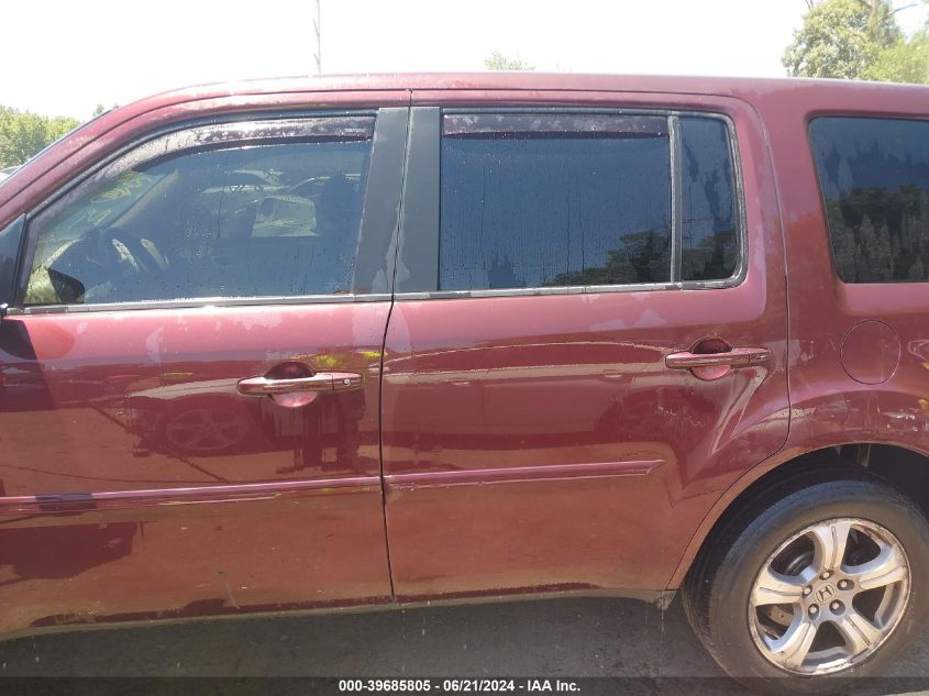 2012 Honda Pilot Ex-L VIN: 5FNYF4H66CB024357 Lot: 39685805