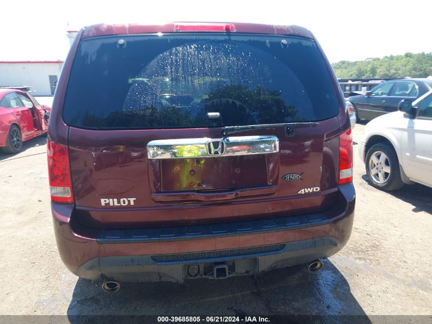 2012 Honda Pilot Ex-L VIN: 5FNYF4H66CB024357 Lot: 39685805