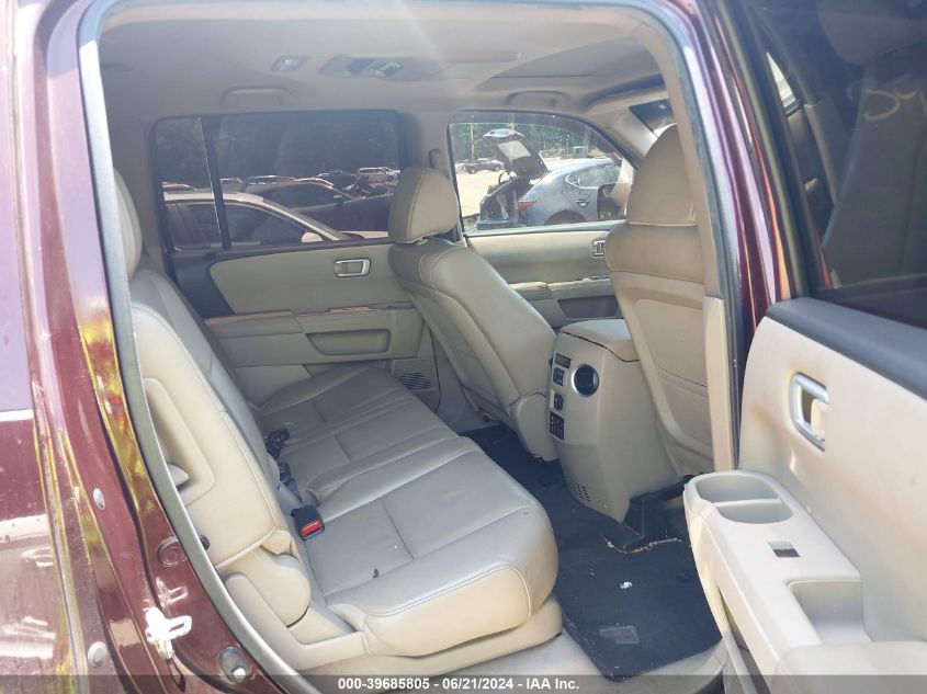 2012 Honda Pilot Ex-L VIN: 5FNYF4H66CB024357 Lot: 39685805