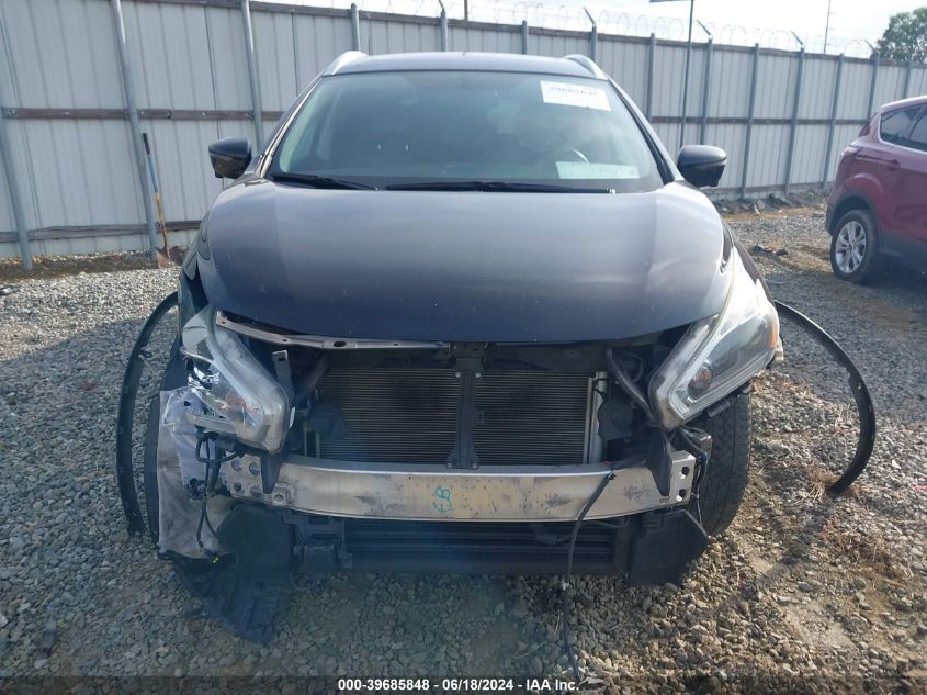 2018 Nissan Murano Sl VIN: 5N1AZ2MG9JN154977 Lot: 39685848