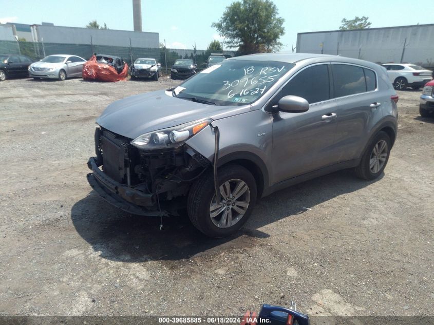 2018 Kia Sportage Lx VIN: KNDPMCAC6J7309655 Lot: 39685885