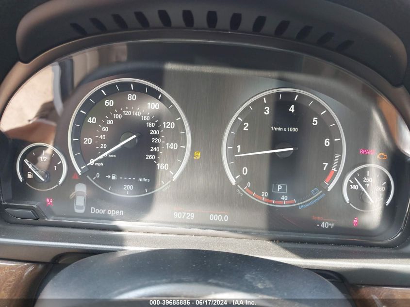 2012 BMW 550I VIN: WBAFR9C56CDV58697 Lot: 39685886