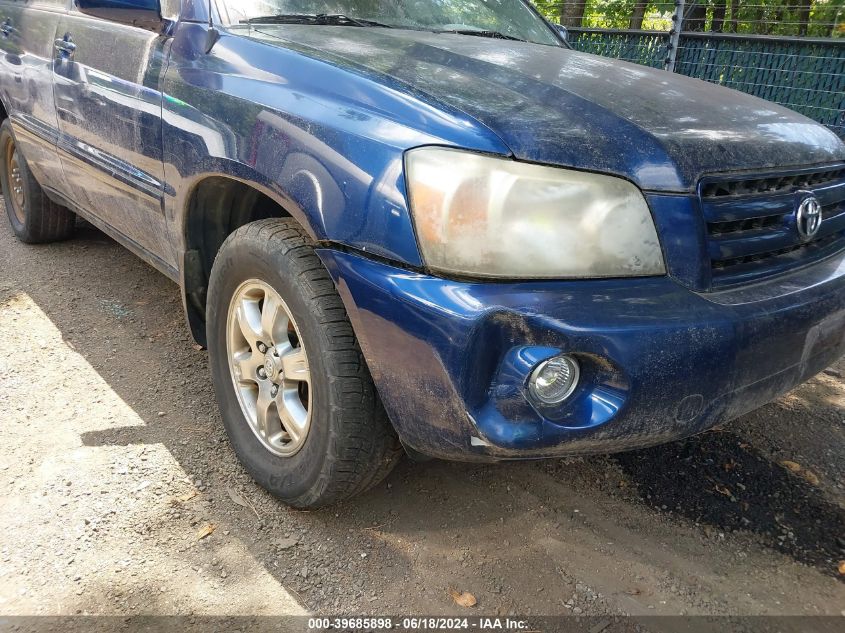 2004 Toyota Highlander V6 VIN: JTEEP21A840051185 Lot: 39685898