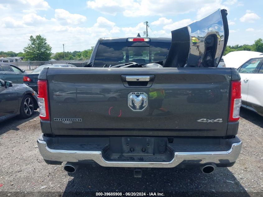 2019 Ram 1500 Big Horn/Lone Star 4X4 5'7 Box VIN: 1C6SRFFT0KN614322 Lot: 39685908