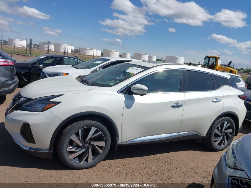 2022 Nissan Murano Sl Intelligent Awd VIN: 5N1AZ2CS7NC113478 Lot: 39685979