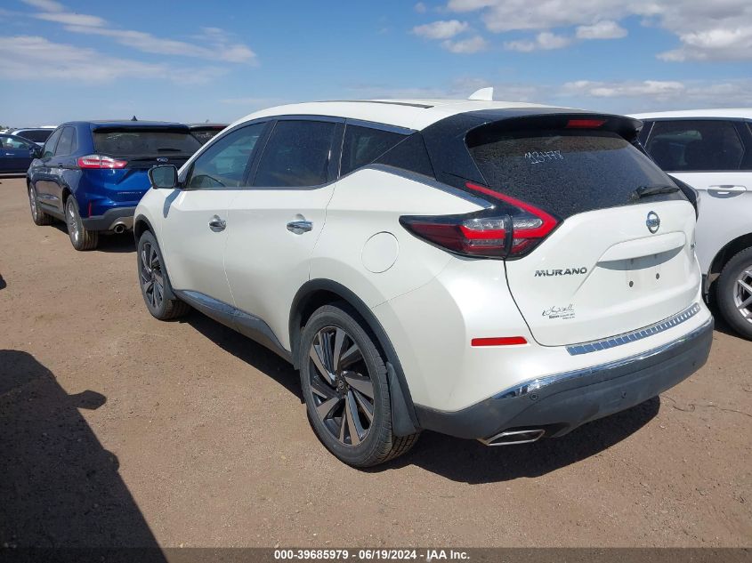 2022 Nissan Murano Sl Intelligent Awd VIN: 5N1AZ2CS7NC113478 Lot: 39685979