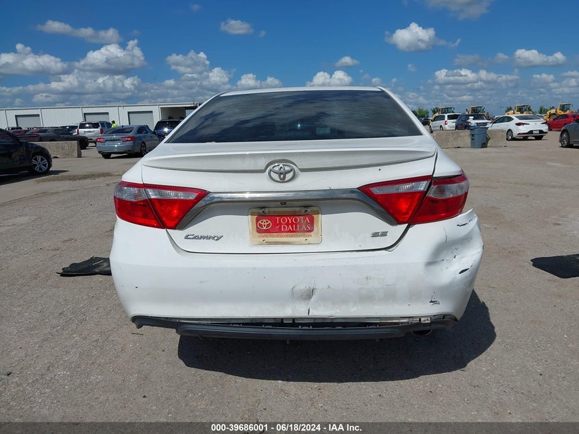 2016 Toyota Camry Se VIN: 4T1BF1FK5GU532588 Lot: 39686001