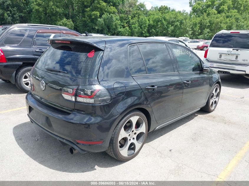 2013 Volkswagen Gti 4-Door VIN: WVWHV7AJ1DW028591 Lot: 39686003