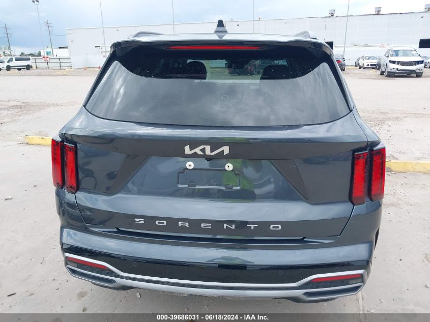 2022 Kia Sorento Ex VIN: 5XYRH4LF8NG150821 Lot: 39686031