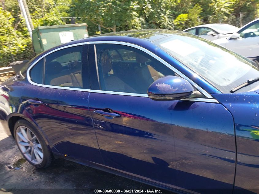 2017 Alfa Romeo Giulia Rwd VIN: ZARFAEBN9H7536645 Lot: 39686038