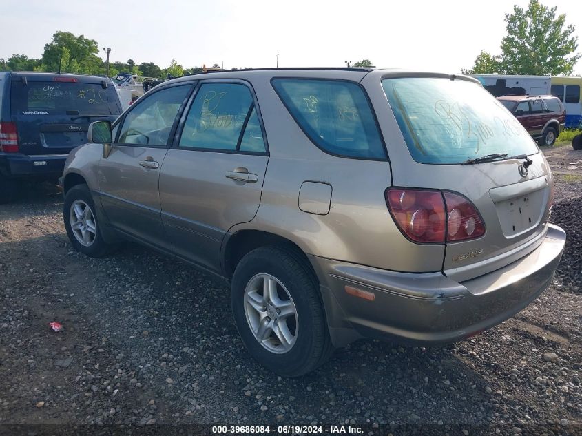 1999 Lexus Rx 300 VIN: JT6GF10U3X0021335 Lot: 39686084