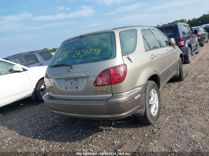 1999 Lexus Rx 300 VIN: JT6GF10U3X0021335 Lot: 39686084