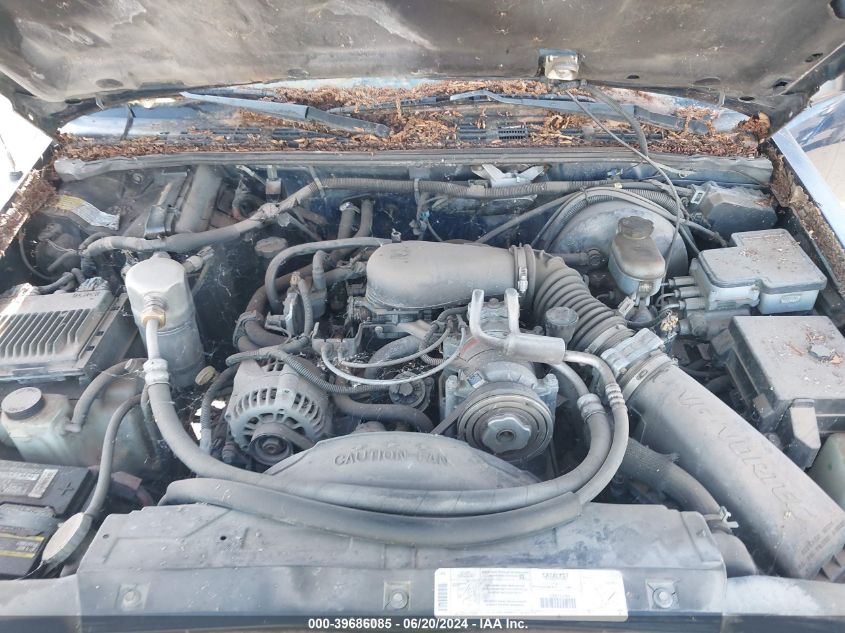 1999 Chevrolet Blazer Ls VIN: 1GNDT13W6X2117716 Lot: 39686085