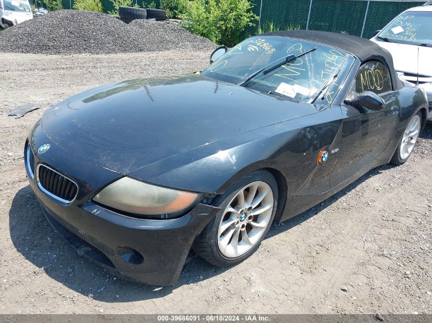 4USBT33443LR62878 2003 BMW Z4 2.5I