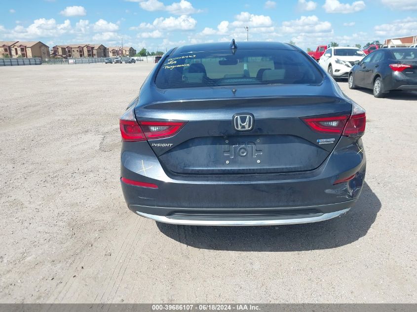 2022 Honda Insight Touring VIN: 19XZE4F96NE012495 Lot: 39686107