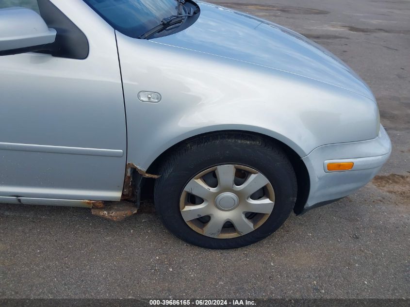 2000 Volkswagen Golf Gls VIN: WVWGA21J3YW556911 Lot: 39686165