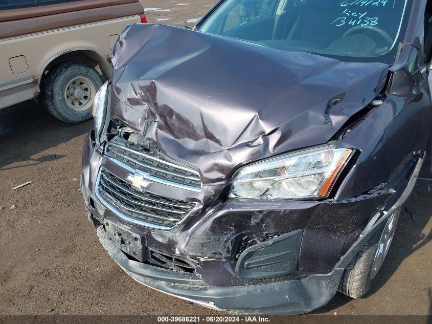 2016 Chevrolet Trax 1Lt VIN: 3GNCJPSB9GL134138 Lot: 39686221