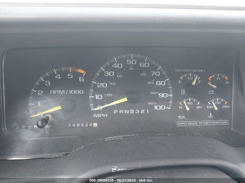 1996 GMC Sierra C1500 VIN: 2GTEC19R7T1542970 Lot: 39686238