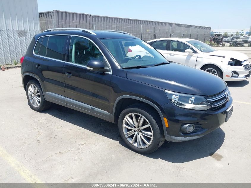 WVGAV7AX8CW546181 2012 Volkswagen Tiguan Se