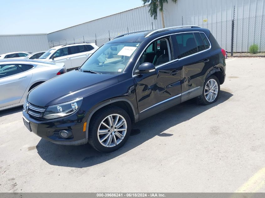 WVGAV7AX8CW546181 2012 Volkswagen Tiguan Se