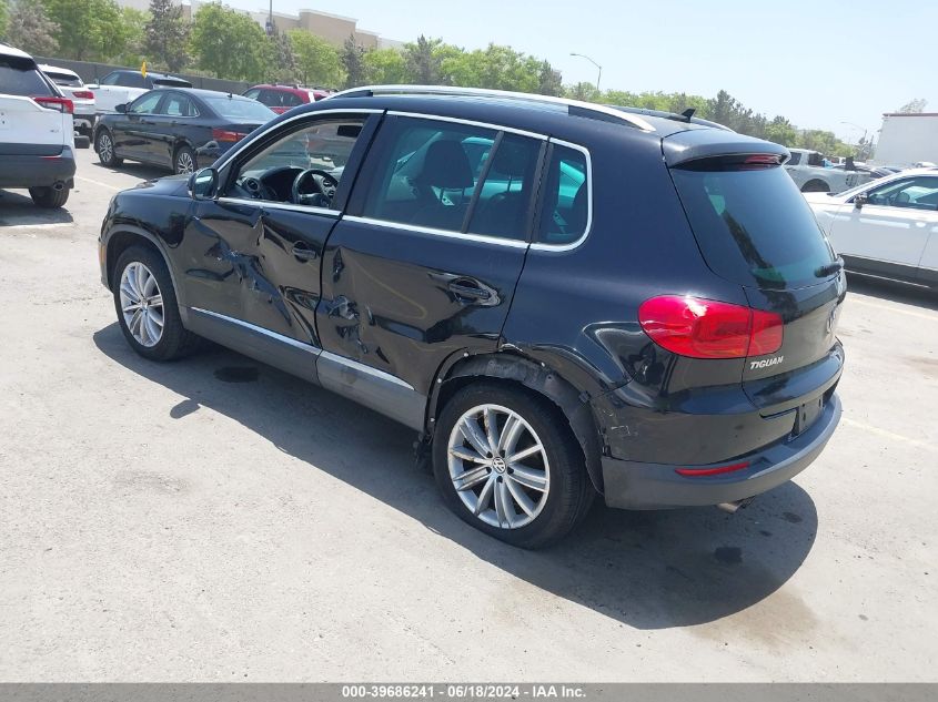 WVGAV7AX8CW546181 2012 Volkswagen Tiguan Se