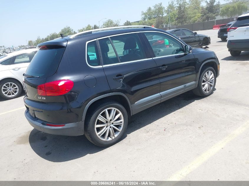 WVGAV7AX8CW546181 2012 Volkswagen Tiguan Se