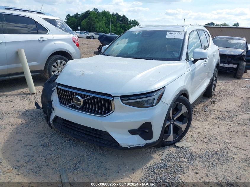 2023 Volvo Xc40 Plus VIN: YV4L12UNXP2975855 Lot: 39686255