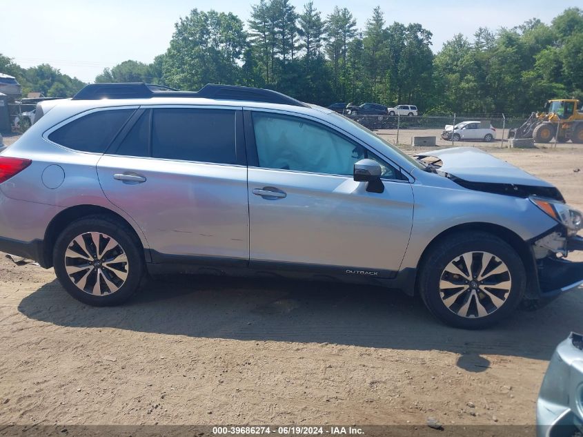 2016 Subaru Outback 3.6R Limited VIN: 4S4BSENC5G3209550 Lot: 39686274