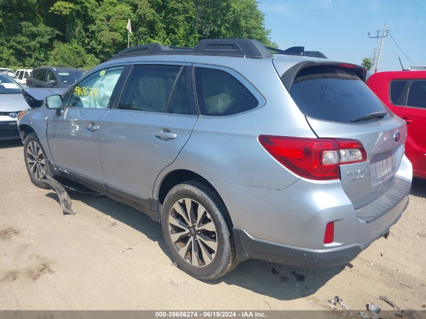 2016 Subaru Outback 3.6R Limited VIN: 4S4BSENC5G3209550 Lot: 39686274