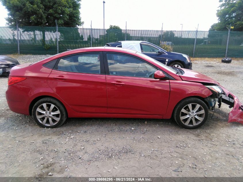 2012 Hyundai Accent Gls VIN: KMHCU4AE5CU081380 Lot: 39686295