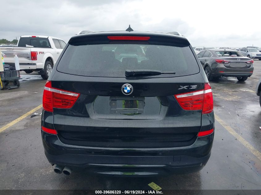 2015 BMW X3 xDrive28I VIN: 5UXWX9C57F0D50138 Lot: 39686320