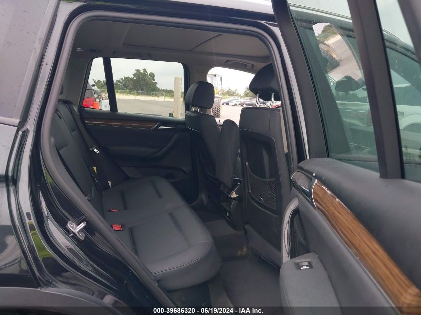 2015 BMW X3 xDrive28I VIN: 5UXWX9C57F0D50138 Lot: 39686320