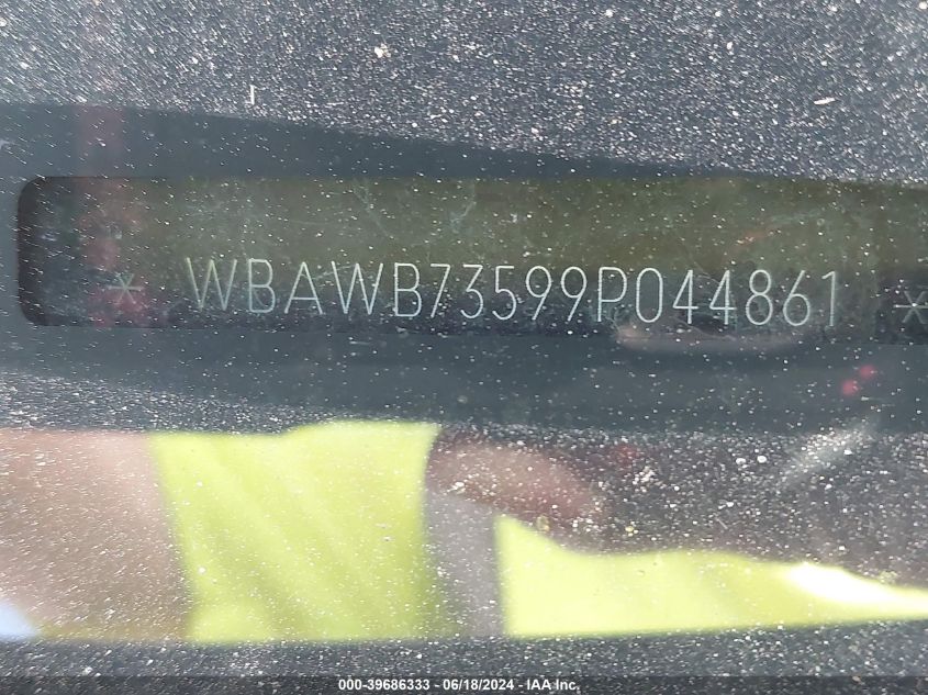 2009 BMW 335I VIN: WBAWB73599P044861 Lot: 39686333