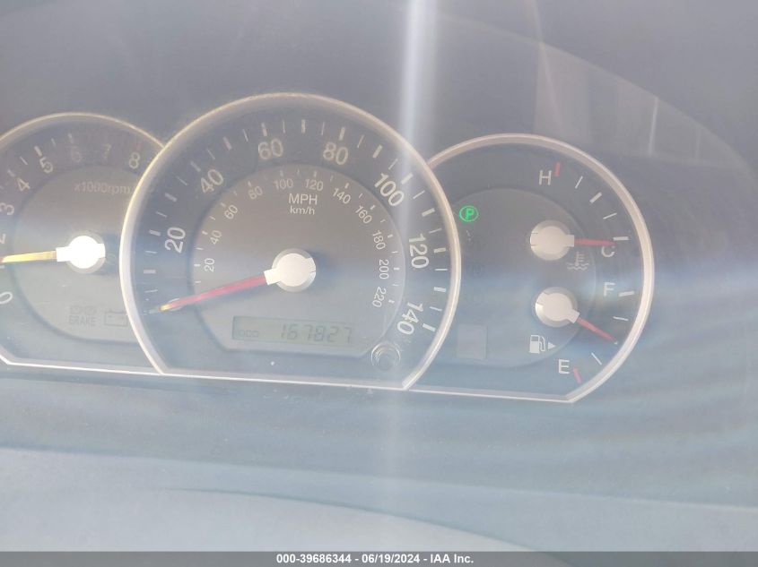 2008 Kia Sorento Lx VIN: KNDJD735685772364 Lot: 39686344