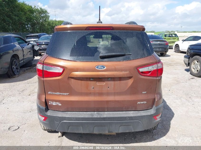 2020 Ford Ecosport Se VIN: MAJ6S3GL4LC346003 Lot: 39686346