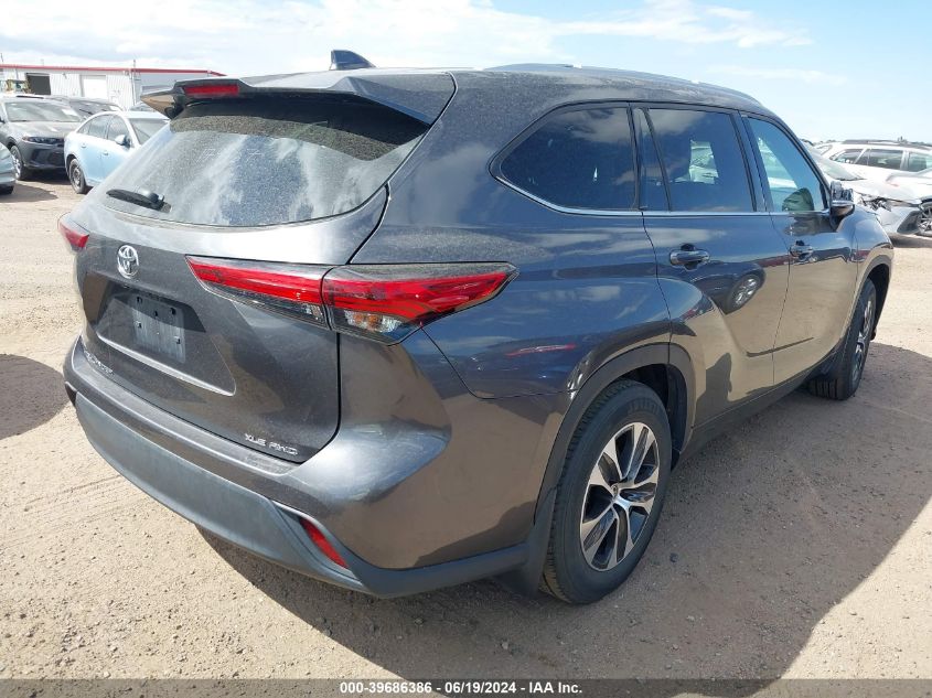 2022 Toyota Highlander Xle VIN: 5TDGZRBH6NS179967 Lot: 39686386