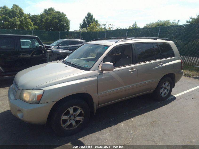 2005 Toyota Highlander V6 VIN: JTEEP21A250119417 Lot: 39686455