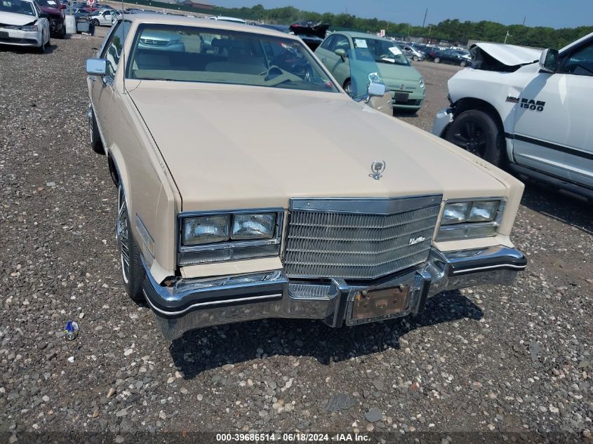 1985 Cadillac Eldorado VIN: 1G6EL5781FE668779 Lot: 39686514