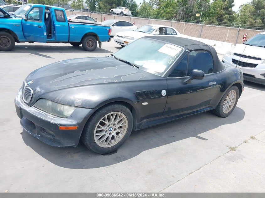 2001 BMW Z3 2.5I VIN: WBACN33491LM03115 Lot: 39686542