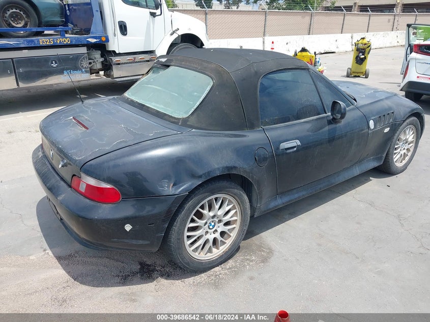 2001 BMW Z3 2.5I VIN: WBACN33491LM03115 Lot: 39686542