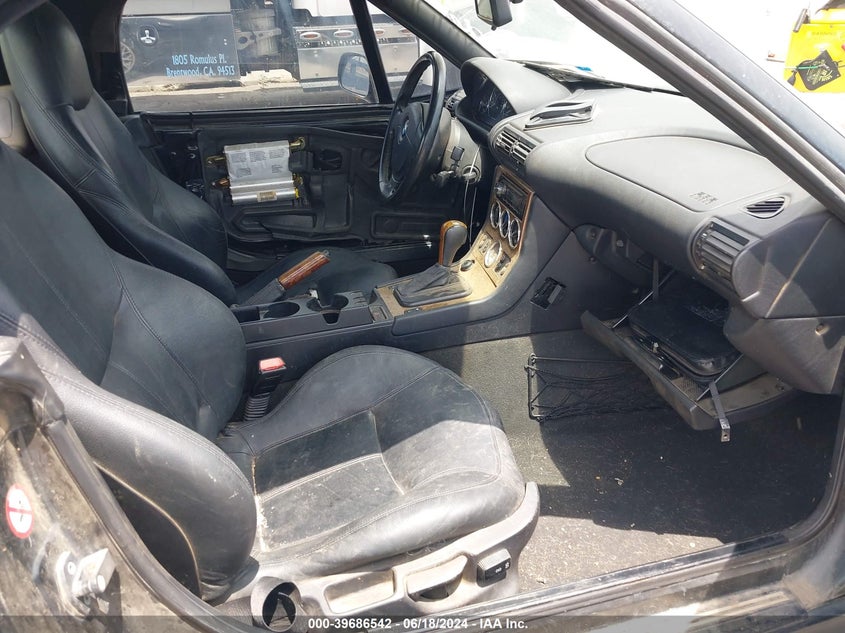 2001 BMW Z3 2.5I VIN: WBACN33491LM03115 Lot: 39686542