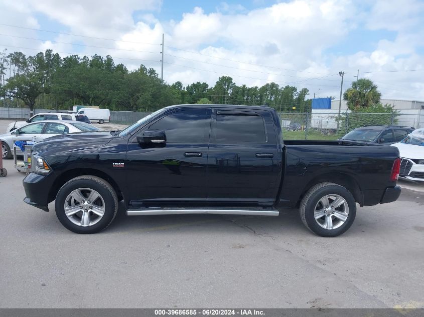 2013 Ram 1500 Sport VIN: 1C6RR7MT3DS505705 Lot: 39686585