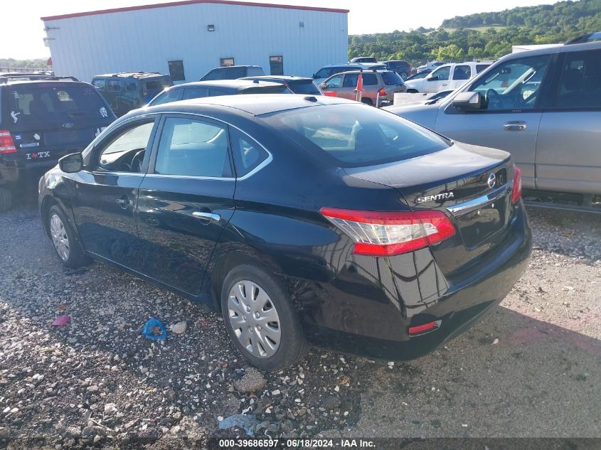 2013 Nissan Sentra Sv VIN: 3N1AB7AP2DL705252 Lot: 39686597