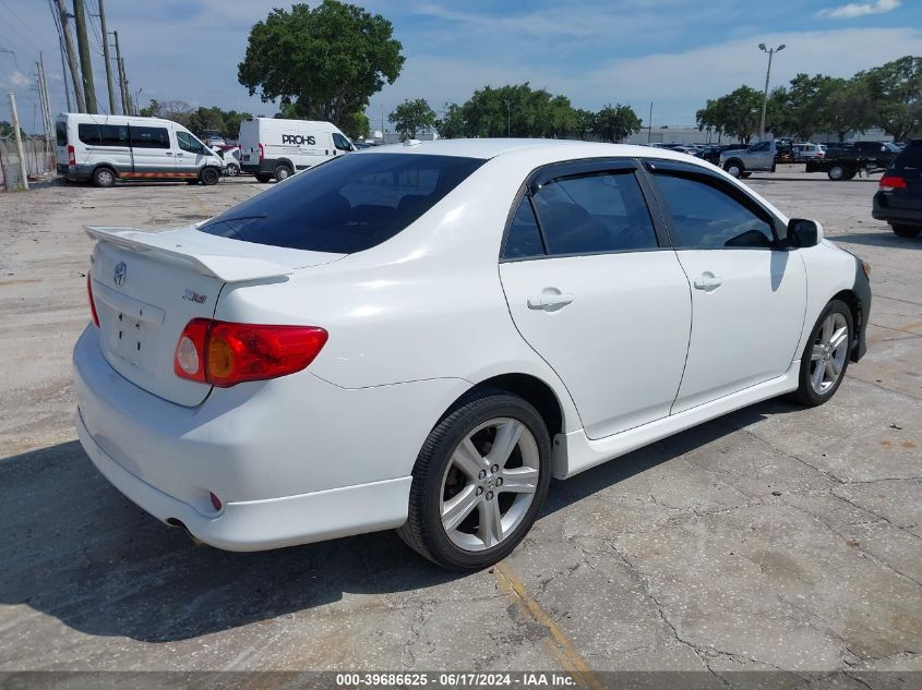 2010 Toyota Corolla Xrs VIN: 2T1BE4EE8AC038699 Lot: 39686625