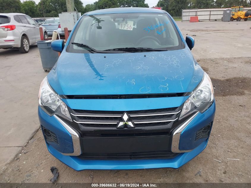 2022 Mitsubishi Mirage Es/Le VIN: ML32AUHJ8NH003850 Lot: 39686632