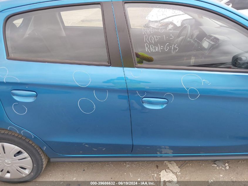 2022 Mitsubishi Mirage Es/Le VIN: ML32AUHJ8NH003850 Lot: 39686632