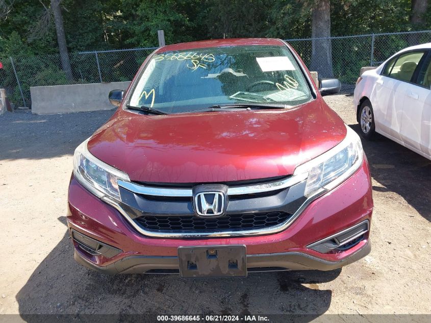 2015 Honda Cr-V Lx VIN: 2HKRM4H3XFH703232 Lot: 39686645