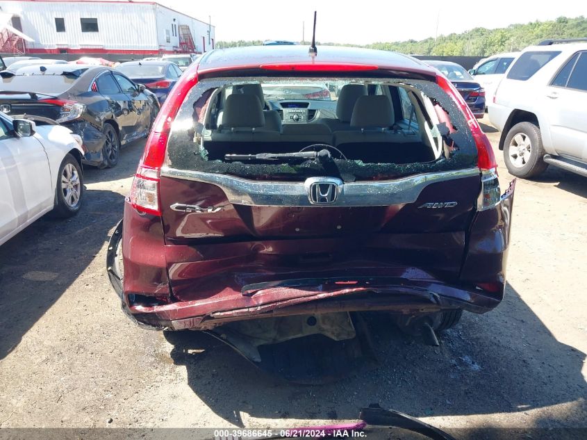 2015 Honda Cr-V Lx VIN: 2HKRM4H3XFH703232 Lot: 39686645