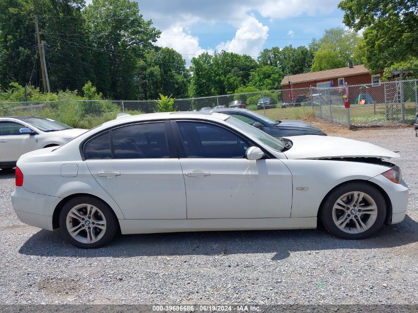 2008 BMW 328I VIN: WBAVA37578NL55586 Lot: 39686686