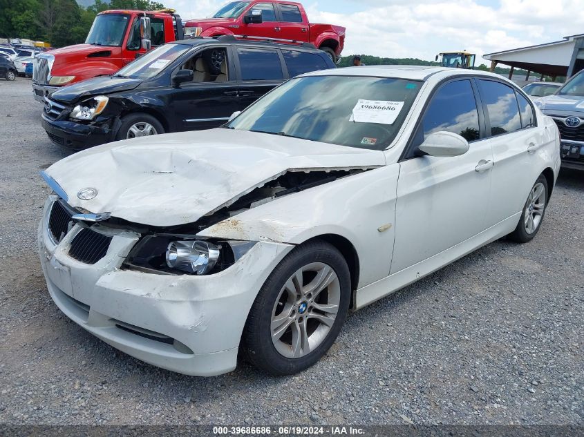 2008 BMW 328I VIN: WBAVA37578NL55586 Lot: 39686686